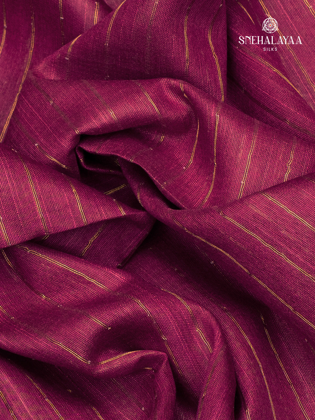 Burgundy Bamboo Silk Saree